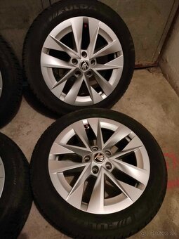 4ks alu disky orig. Škoda 5x112 R17 zanovne 205/55 R17 8mm - 3