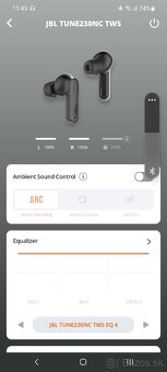 Predám Bluetooth slúchadlá JBLtune 230tws - 3