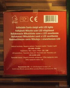 Nafukovacie Mikulašske sane s led osvetlenim - 3