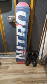 Snowboard 162cm s topánkami US7 - 3