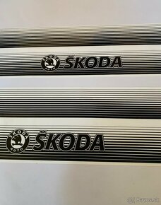 Škoda,retro polepy bočních dveří. - 3