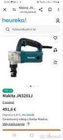 Predám rezačku na plech Makita JN3201 - 3