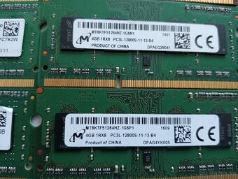 predám ram (pamäte) pre notebooky 4gb DDR3L 1,35V - 3