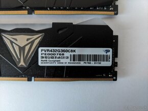 Patriot VIPER RGB Black DDR4 32GB KIT (2x16) 3600MHz CL18 - 3