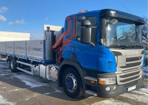 8758 Scania P280 - 4x2 - Valník + HR-PALFINGER PK 12002-ES – - 3