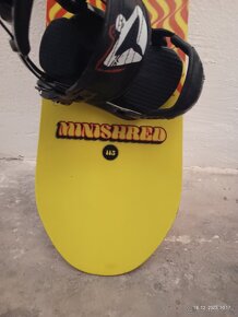 detsky snowboard 115 cm + viazanie, mam aj topanky - 3