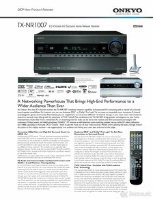 Predám ONKYO -TX-NR1007 9.2 channel a/v  + ONKYO CD - 3