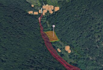 Prašník - 1.214 m2 POZEMOK NA CHATU v lesíku - 3