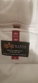 Alpha industries zimna bunda biela XL pánska - 3