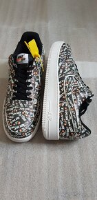 NIKE AIR FORCE 1 BLACK WHITE JUST DOIT - 3