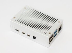 Hliníková krabička pre Raspberry Pi 4B, strieborná - 3