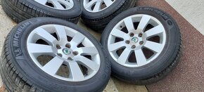 Alu Škoda 5x112 a letné Michelin 205/55 R16 - 3