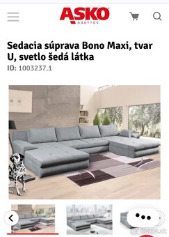 Sedacia súprava gauc,rozkladacia, bono maxi - 3