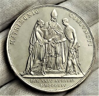 2 Zlatník 1854 A Svatební, TOP, KRÁSNÁ OSTRÁ RAŽBA - 3