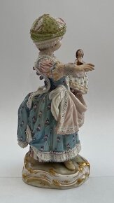Meissen - Dievča s bábikou - porcelán - 3