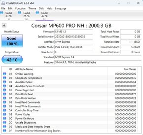 Corsair MP600 NH 2TB, M.2 2280, NVMe - 3