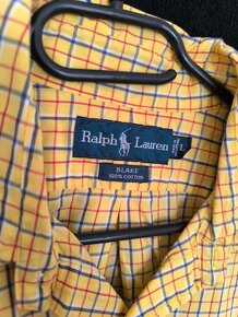 Košeľa Ralph Lauren žltá s krátkym rukávom - 3