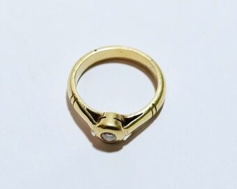 14k zlatý prsteň 0,14ct ✨✨✨ - 3