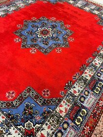 Ručne viazaný veľký marocký vlnený koberec, top stav, 4x3 - 3