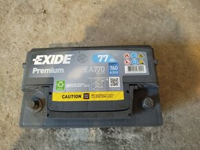 autobateria 77AH  EXIDE  premium - 3