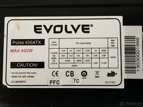 Zdroj EVOLVE Pulse 400 W čierny, ATX - 3