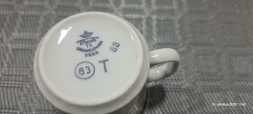 Kávový/ čajový set 6ks retro porcelán - 3