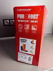 Gumáky Dunlop Purofort Thermo+, oranžové, č. 42 - 3