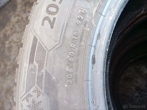 Predám jazdené pneu 205/60 R16 zimné 4ks - 3