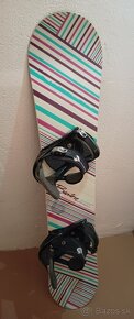 144 cm krasny damsky snowboard BURTON + viazko - 3