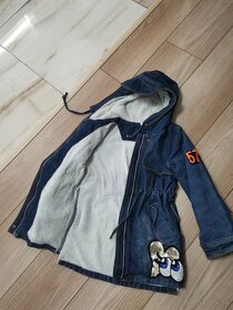 Dievčenský riflový kabátik 122-130cm - 3
