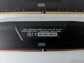 Corsair Vengeance RGB DDR5 32GB KIT (2x16) 7200MHz CL34 - 3