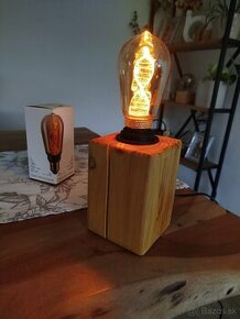 Nová Dizajnová lampa - s LED Vintage žiarovkou - 3