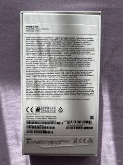 ÚPLNE NOVÝ, NEPOUŽITÝ IPHONE 13 mini - 3