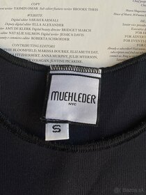 Muehleder NYC americký dizajnérsky peplum top scuba XS/XXS - 3