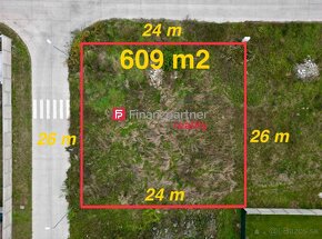 Na predaj stavebný pozemok 609 m2 v obci Dunajský Klátov - 3