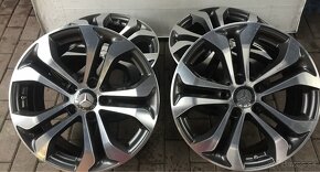 5x112 R17 Original Mercedes šedo-leštene ET 36 - 3