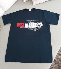 Predám nové pánske tričko zn. Diesel, M (biele, modré) - 3