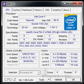 Herný cpu Intel Core i7-4790K, TURBO 4,4Ghz, socket 1150 - 3