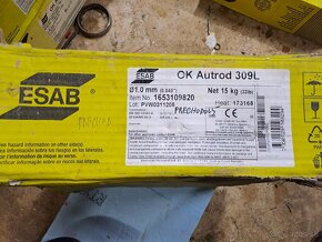 Predám bazické elektródy ESAB E-B121. - 3