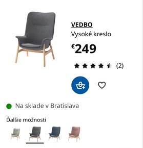 IKEA Ušiakové minimalistické kreslo - 3