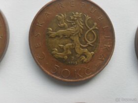 50 kč mince rok Vzácné ročníky - 3