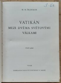 M. M. Sejnman - Vatikan mezi dvema svetovymi valkami - 3