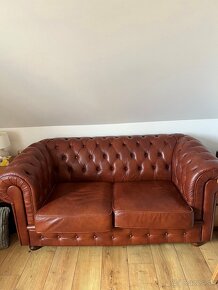 chesterfield kožená pohovka - 3