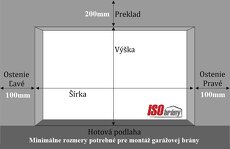 Garážová brána 2750x2965mm Biela - Skladom odber ihneď - 3