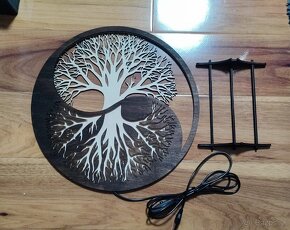 Dekoratívna Lampa Yggdrasil - Strom života motíve jinjang - 3