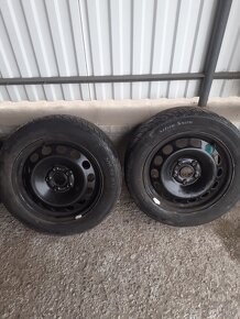 Plechové disky Škoda 5x112 r16 205/55 r16 zimne pneu - 3