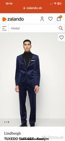 Pánsky oblek lindberg tuxedo blue - 3