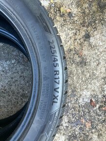 Zimné pneu 1ks 225/45R17 viem aj prezuť - 3