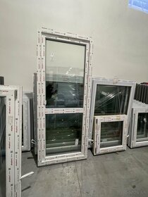 Plastové balkonové dvere,biele,3-sklo,nové - 3