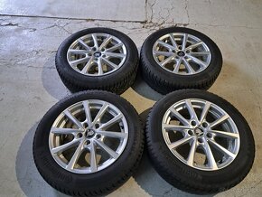 Predam Original elektrony Skoda 5x112 R16 a zimne pneu - 3